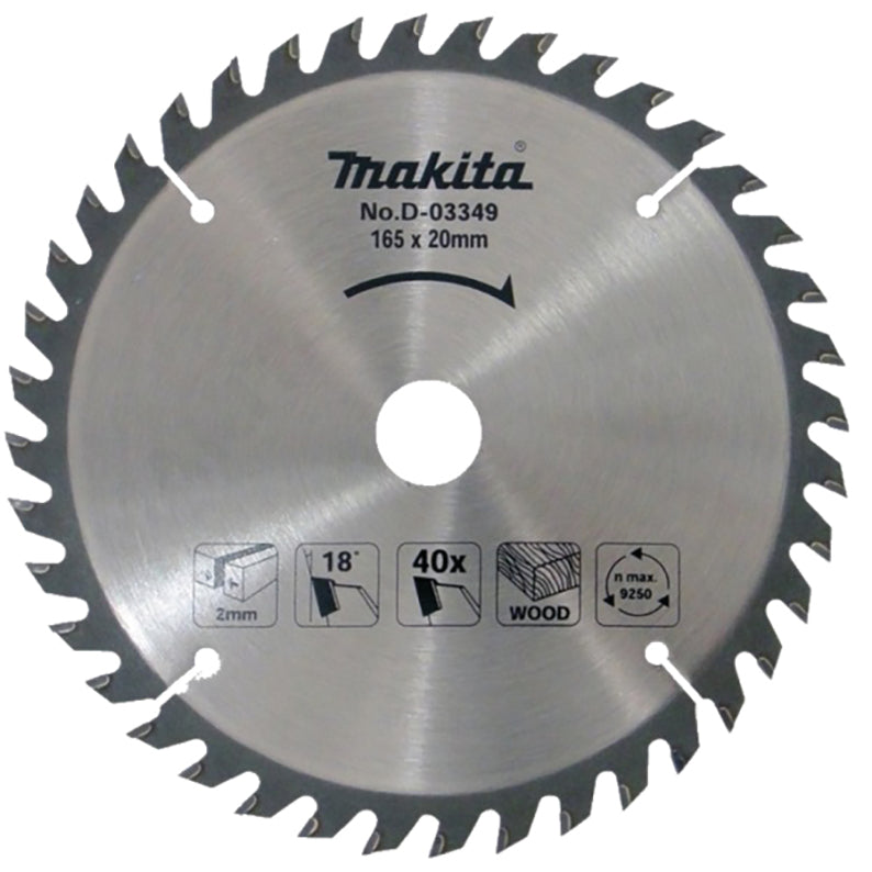 T.C.T Saw Blades for Wood - 165mm
